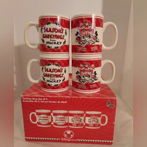 Disney Store Our Family Tree A Holiday Celebration Holiday Mug Set of 4